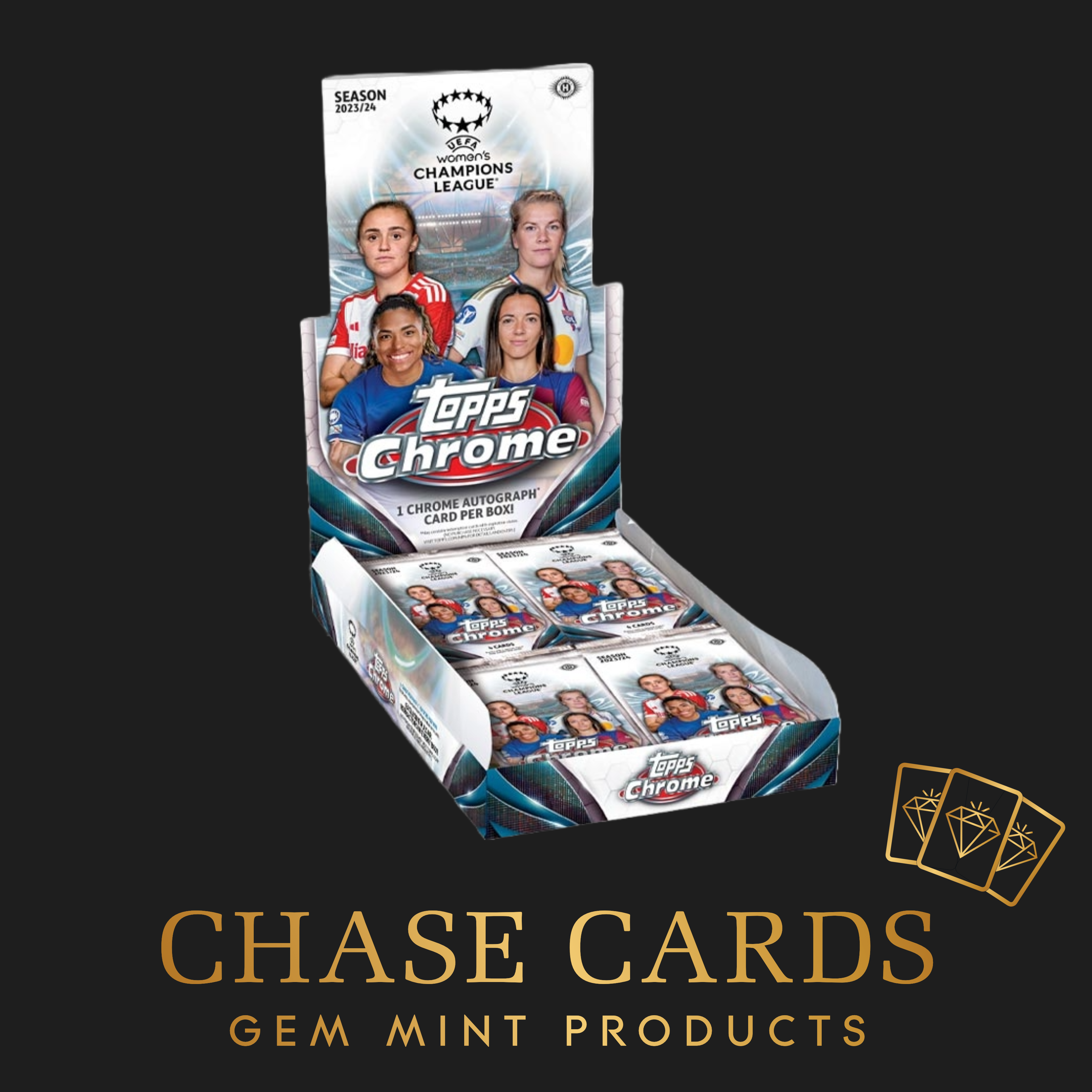 2023-24 Topps Chrome UEFA Women's Champions League Hobby Box