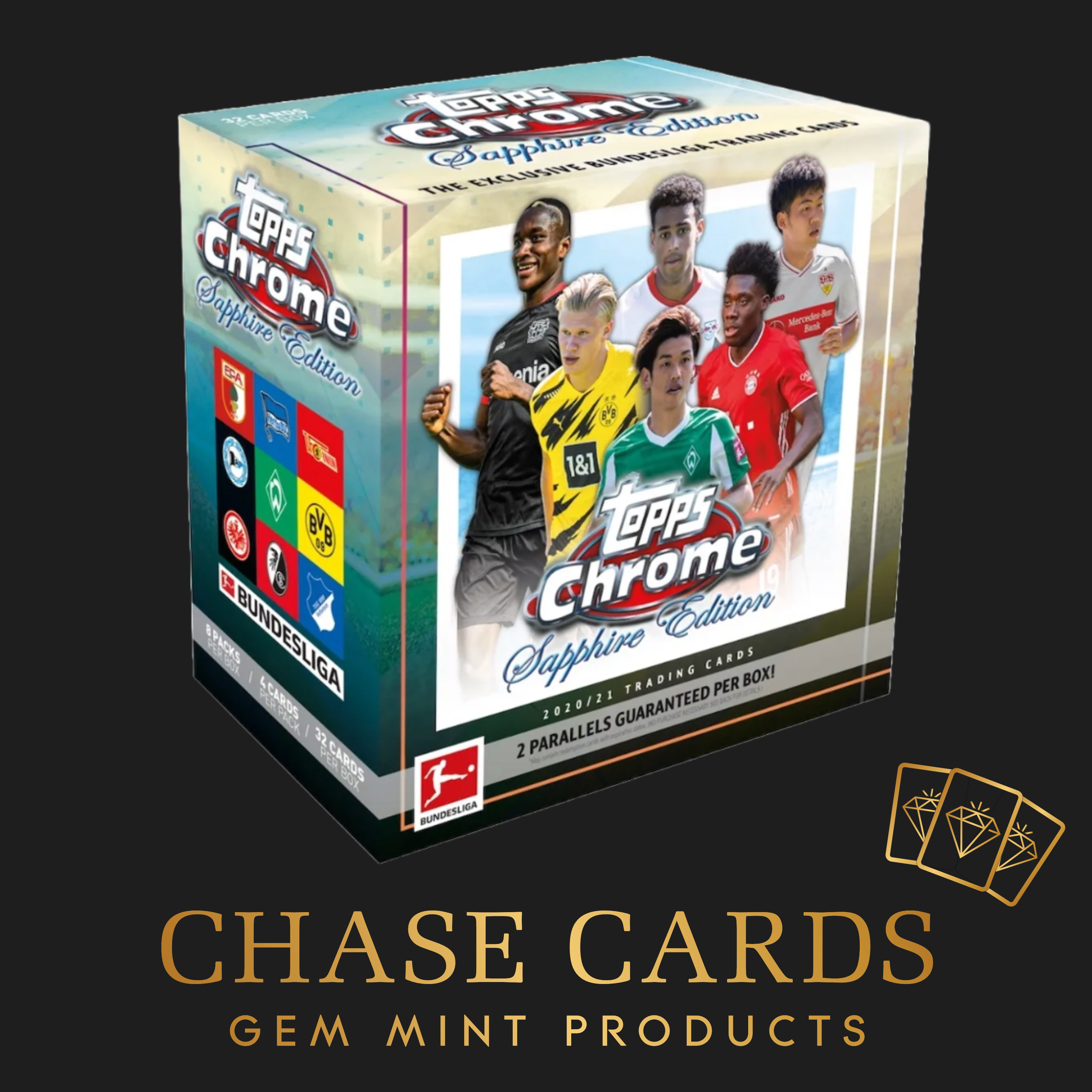 Topps 2020-21 Bundesliga Chrome Sapphire Hobby Box