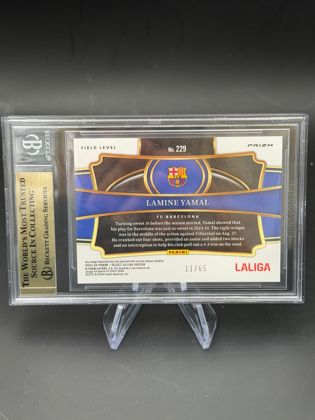 2023 Panini Select La Liga 23/24 229 Lamine Yamal /65