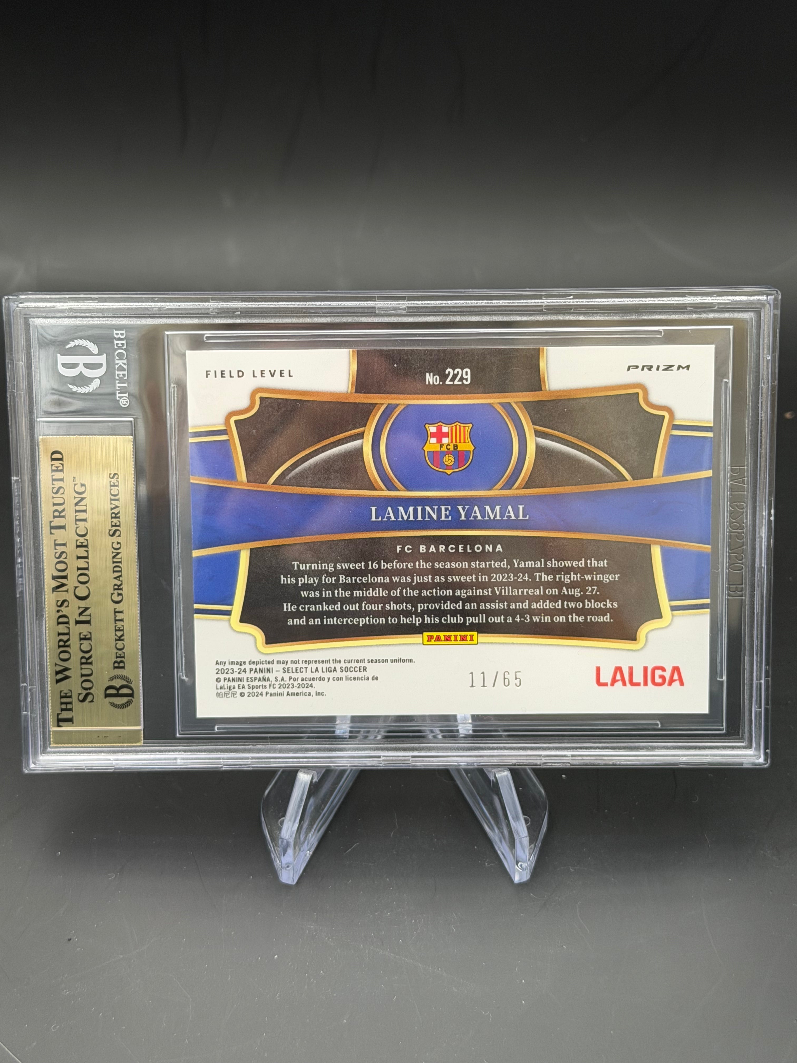 2023 Panini Select La Liga 23/24 229 Lamine Yamal /65