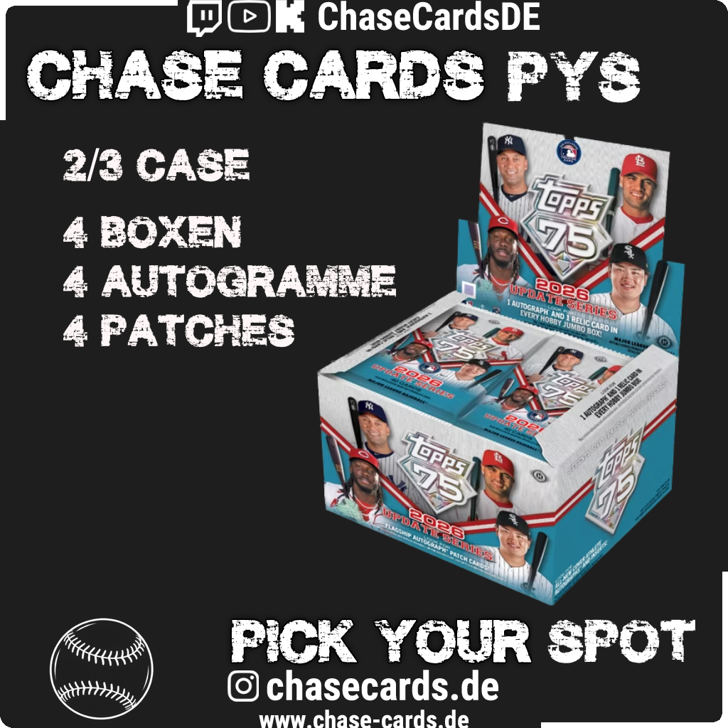 Topps Update Series MLB Baseball 2026 Jumbo Box 2/3-Case 4-Box-PYS (Break 620101)