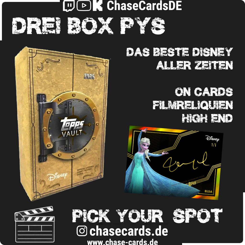 Topps Vault Disney 2026 Hobby Box 3-Box-PYS (Break 621101)