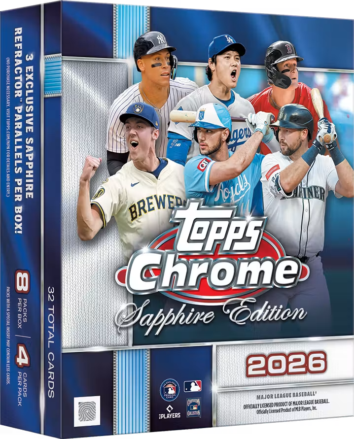 Topps Baseball 2026 Sapphire / Tier One / Logofractor / Series 2 Jumbo 4-Box-PYT (Break 608091)