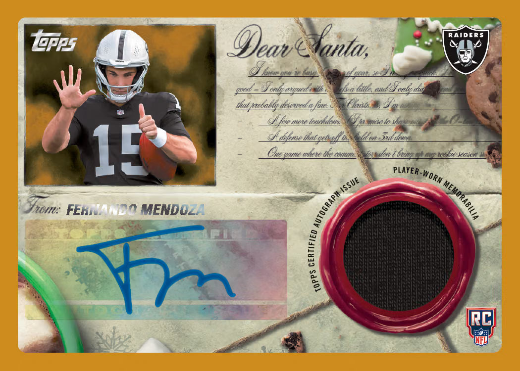 Topps Holiday NFL Football 2026 Mega Box
