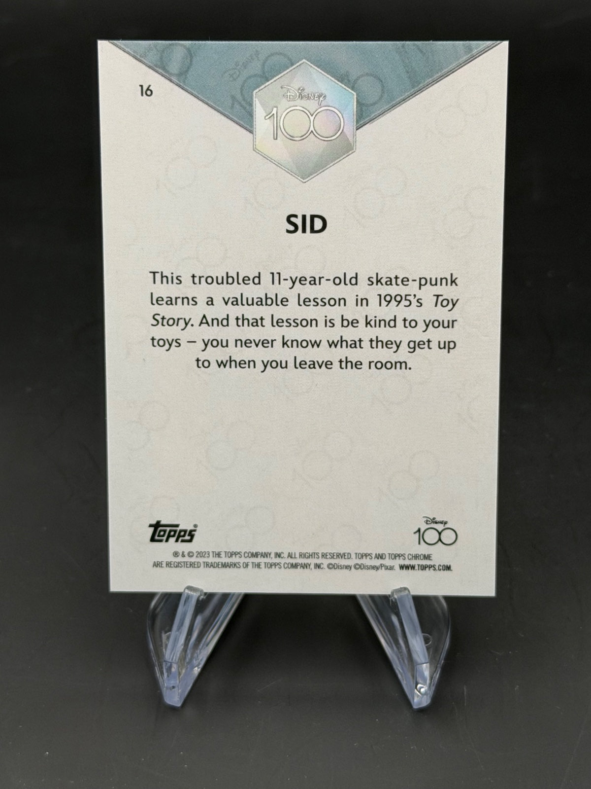 Topps Chrome Disney 100 Sid /75 – Bild 2