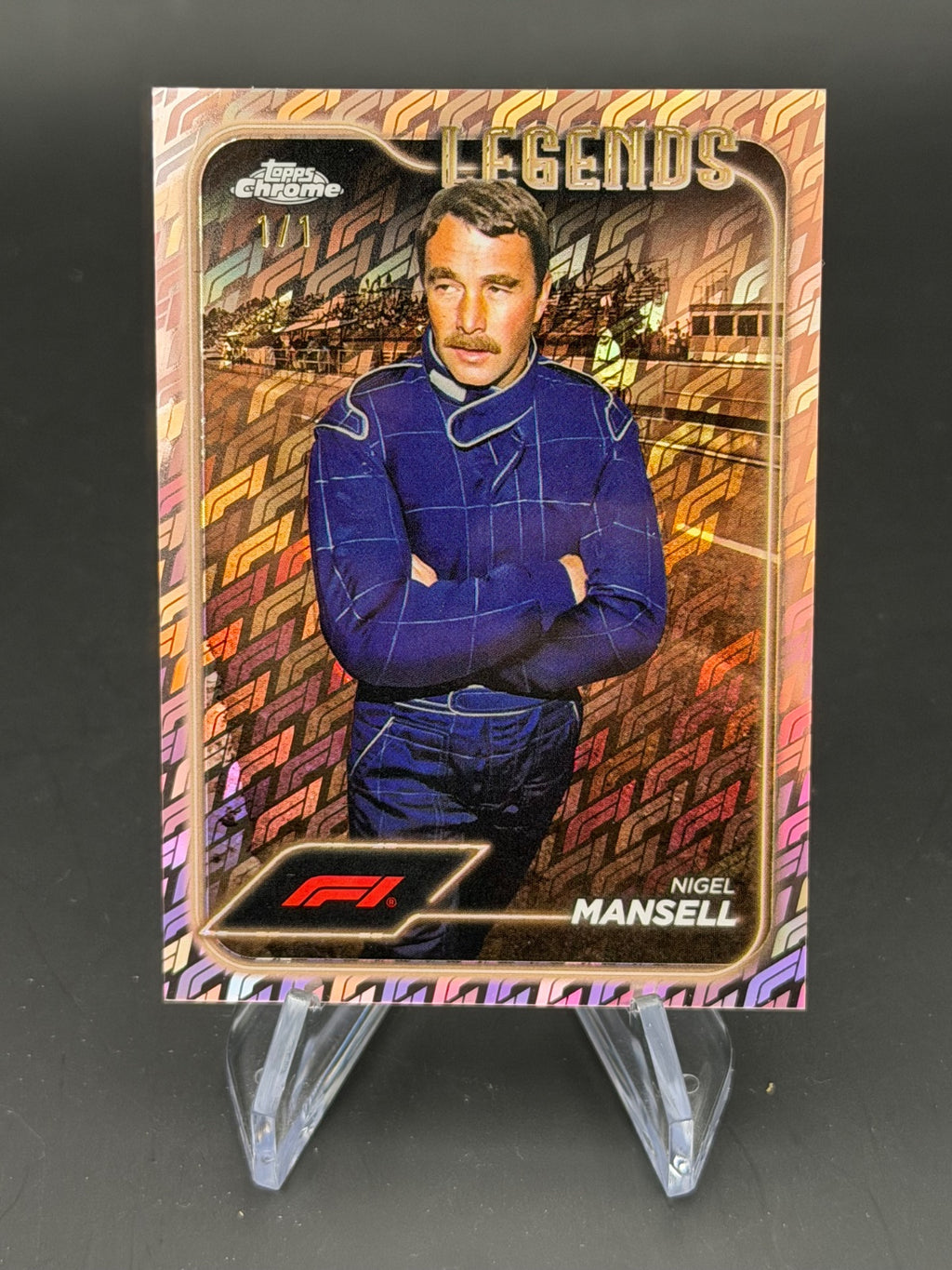 2024 Topps Chrome Logofractor 199 Nigel Mansell 1/1 – Bild 1