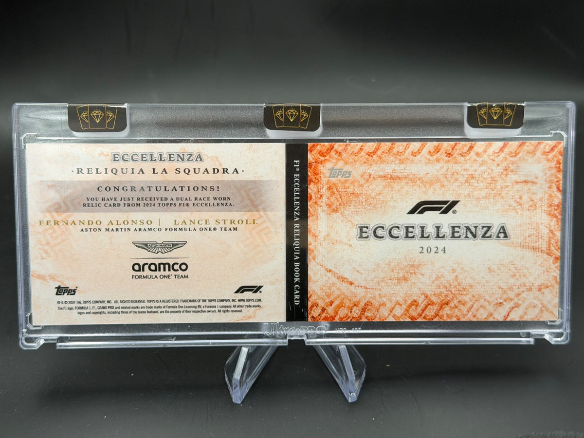 2024 Topps Eccellenza Reliquia La Squadra Fernando Alpnso & Lance Stroll /5 – Bild 2