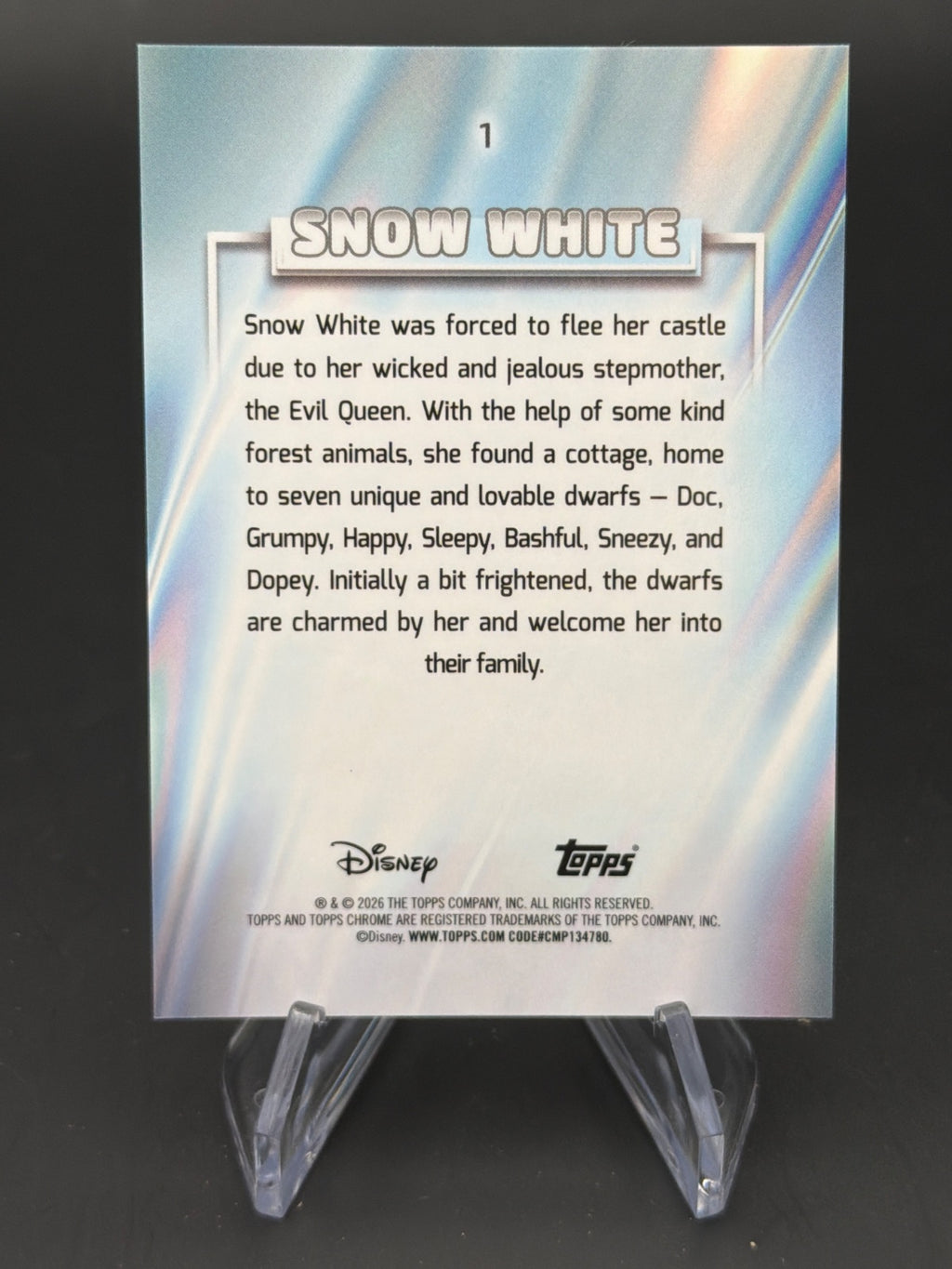 2026 Topps Chrome Disney Snow White /25 – Bild 2
