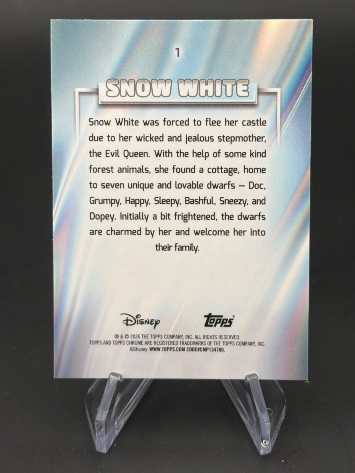 2026 Topps Chrome Disney Snow White /199 – Bild 2