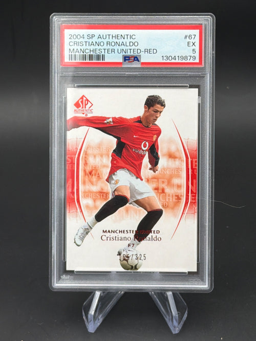 SP Authentic Manchester United 2004 Cristiano Ronaldo 67 Red /325 PSA 5 – Bild 1
