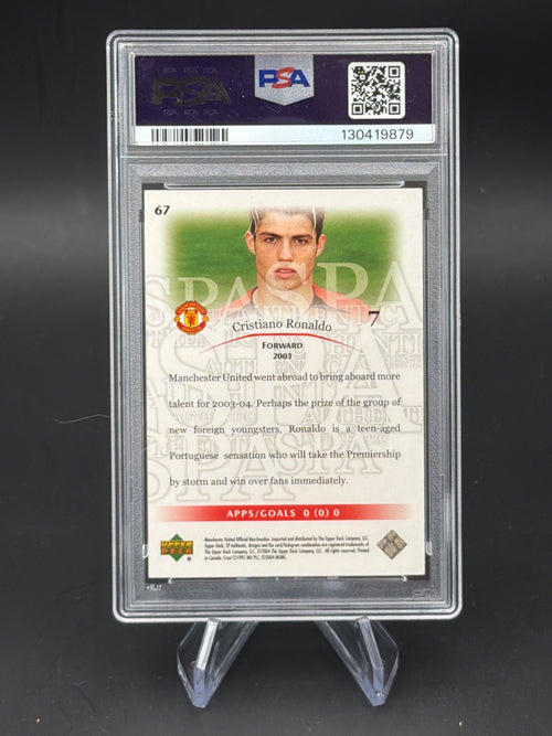 SP Authentic Manchester United 2004 Cristiano Ronaldo 67 Red /325 PSA 5 – Bild 2