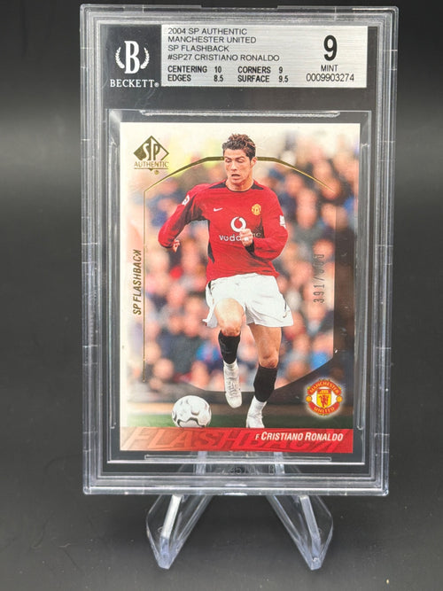 2004 SP Authentic Manchester United SP27 Cristiano Ronaldo SP Flashback SP27 /500 BGS 9 – Bild 1