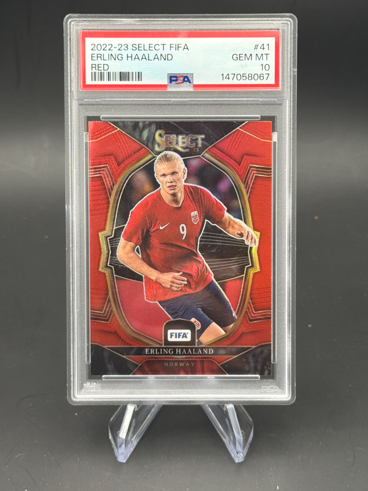 2022 Panini FIFA Select 41 Erling Haalans Red – Bild 1