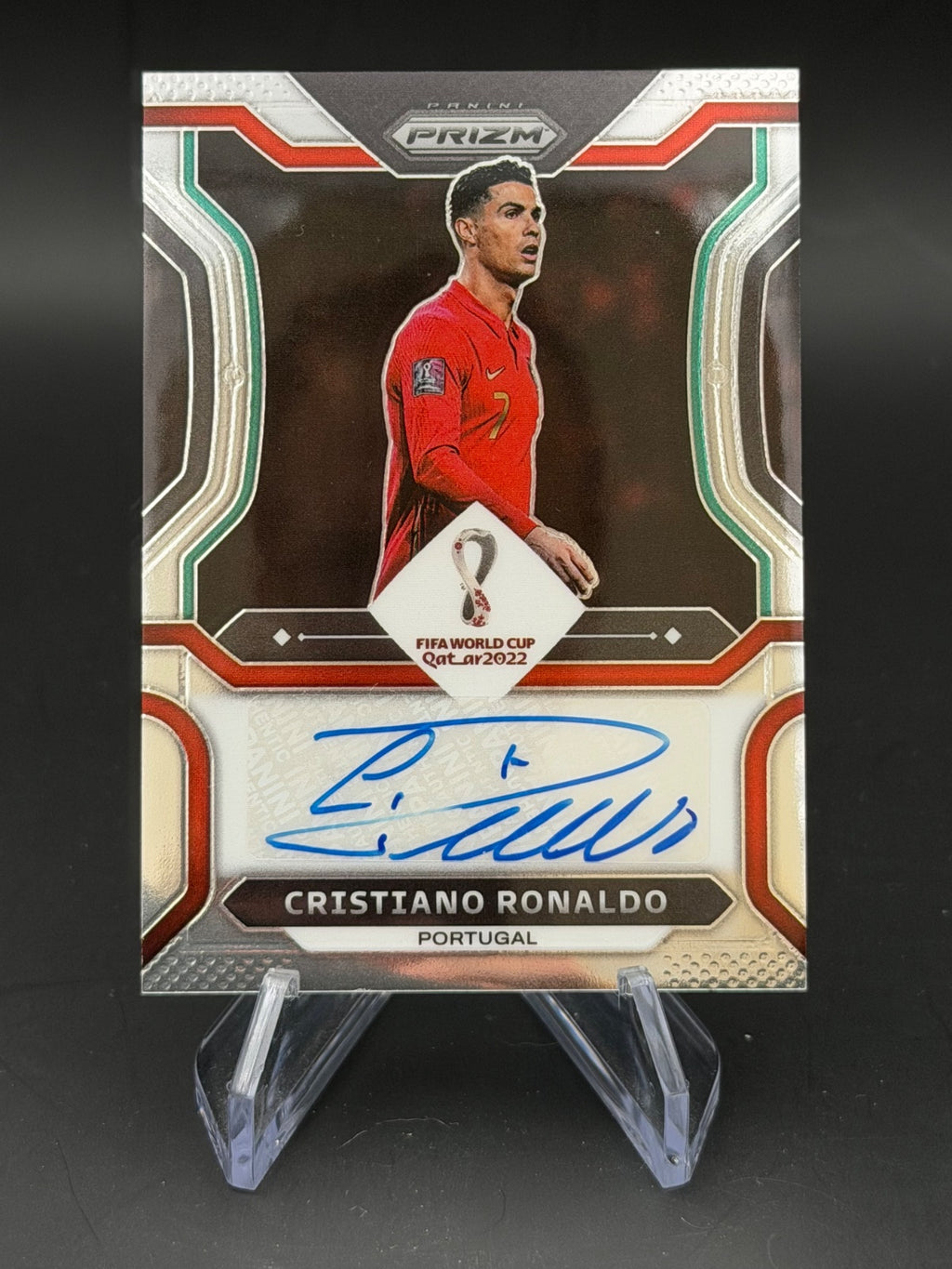 2022 Panini Prizm FIFA world Cup Qatar 2022 S-CR7 Auto – Bild 1