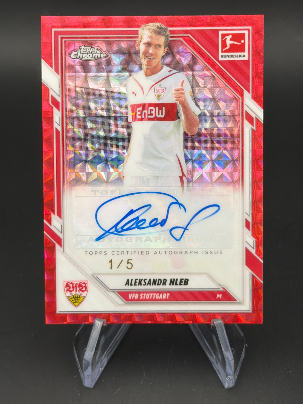 2025 Topps Chrome Bundesliga 25/26 BA-AHL Aleksandr Hleb /5 – Bild 1