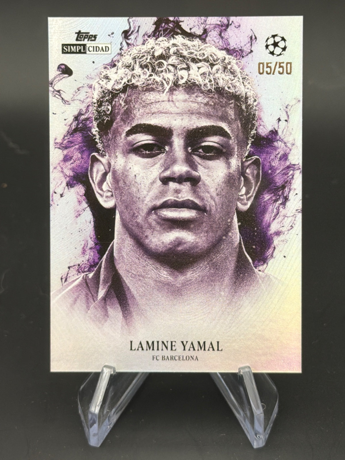 2025 Topps Simplicidad 25/26 Retrato Lamine Yamal /50 – Bild 1