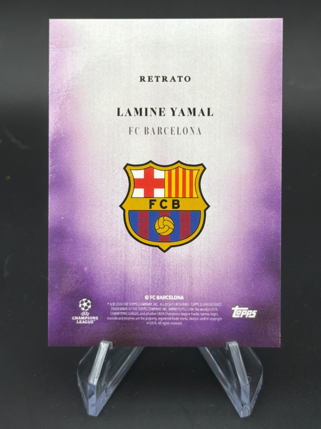 2025 Topps Simplicidad 25/26 Retrato Lamine Yamal /50 – Bild 2